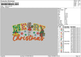 Beauty Xmas 1012 Embroidery File 6 sizes