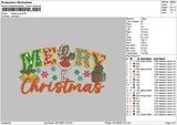 Beauty Xmas 1012 Embroidery File 6 sizes