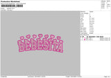 Bebesita Txt Embroidery File 6 sizes