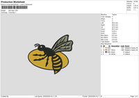 Bee 2402 Embroidery File 6 sizes