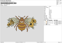 Bee 2210 Embroidery File 6 sizes