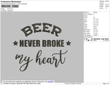 Beer Embroidery File 4 size