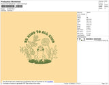 Be Kind Embroidery File 4 size