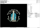 Man Text 2311 Embroidery File 6 sizes