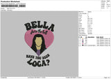 Bella Loc Embroidery File 4 size