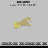 Belles Hand Embroidery File 6 sizes