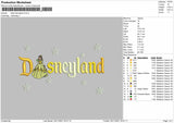 Belle Disneyland Embroidery File 4 size