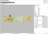 Belle Disneyland Embroidery File 4 size