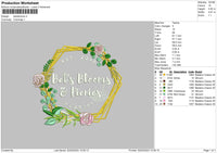 Bels Blooms Embroidery File 6 sizes