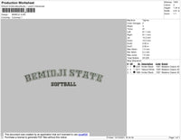 Bemidji Embroidery File 4 size