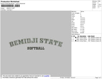 Bemidji Embroidery File 4 size