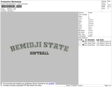 Bemidji Embroidery File 4 size