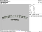 Bemidji Embroidery File 4 size