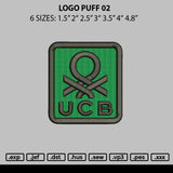 Logo Puff 02 Embroidery File 6 sizes