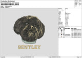 Bentley Dog Embroidery File 6 sizes