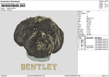 Bentley Dog Embroidery File 6 sizes