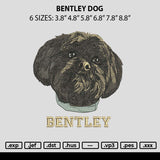 Bentley Dog Embroidery File 6 sizes