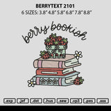 Berrytext Embroidery File 6 sizes