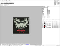 Berserk Box Embroidery File 4 size