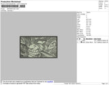 Berserk BW Embroidery File 4 size