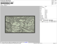 Berserk BW Embroidery File 4 size