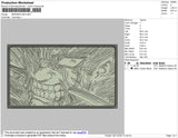 Berserk BW Embroidery File 4 size