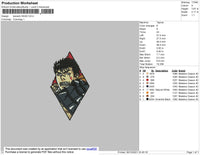 Berserk Head Embroidery File 4 size