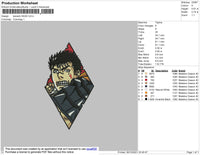 Berserk Head Embroidery File 4 size