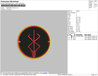 Berserk Patch Embroidery File 4 size