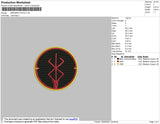 Berserk Patch Embroidery File 4 size