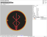 Berserk Patch Embroidery File 4 size