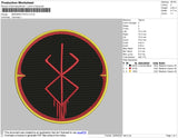 Berserk Patch Embroidery File 4 size