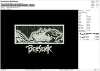 Berserk Rectangle V5 Embroidery File 6 sizes