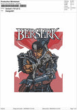 Berserk V10 Embroidery File 6 sizes