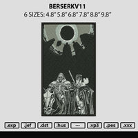 Berserkv11 Embroidery File 6 sizes