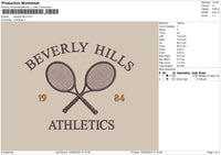 Beverly Hills Embroidery File 4 size