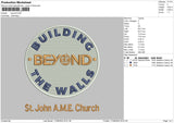 Beyondcircle 01 Embroidery File 6 sizes