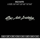 Bgz Auto Embroidery File  sizes