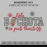 Bichotatext 1912 Embroidery File 6 sizes