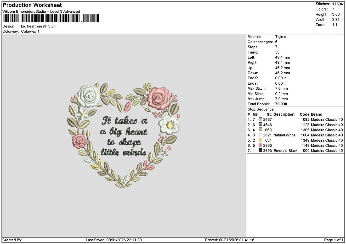 Heartlove Text Embroidery File 6 sizes