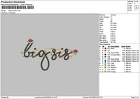 Bigsis Xmas Embroidery File 6 sizes
