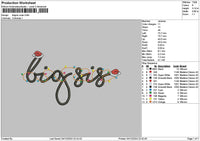 Bigsis Xmas Embroidery File 6 sizes