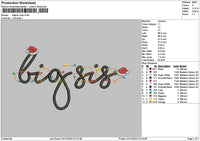 Bigsis Xmas Embroidery File 6 sizes