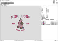 Bing Bong V2 Embroidery File 6 sizes