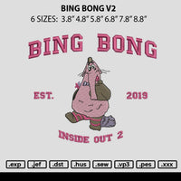 Bing Bong V2 Embroidery File 6 sizes