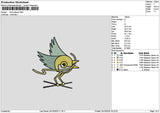 Bird 2410 Embroidery File 6 sizes