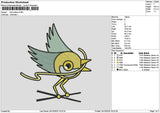 Bird 2410 Embroidery File 6 sizes