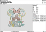 Birthdaytext 3001 Embroidery File 6 sizes