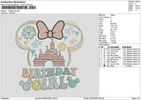 Birthdaytext 3001 Embroidery File 6 sizes