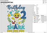 Birthday 2512 Embroidery File 6 sizes